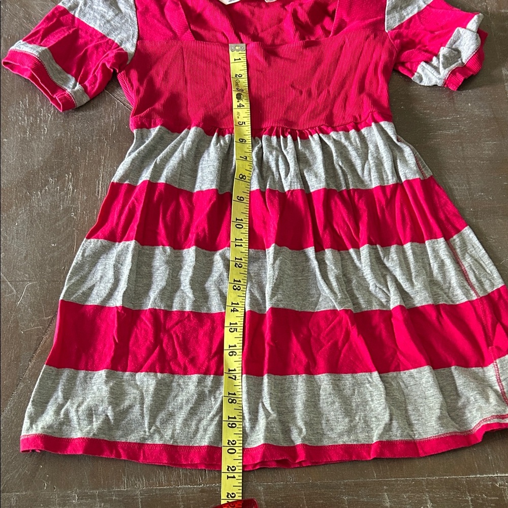 Derek Heart Red and Gray Striped shirt. - Picture 5 of 5